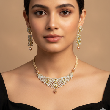 Traditional Kundan Necklace Set
