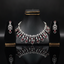 Luxury Ruby AD Necklace Set with Matching Earrings