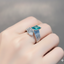 Paraiba Tourmaline Wave Ring