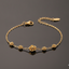 Gold Rose Charm Chain Bracelet