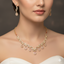 Rose Quartz Filigree Necklace Set