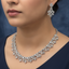 Floral Pear & Marquise Choker Set
