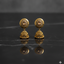 Antique Champagne Crystal Jhumkas