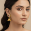 Antique Champagne Crystal Jhumkas