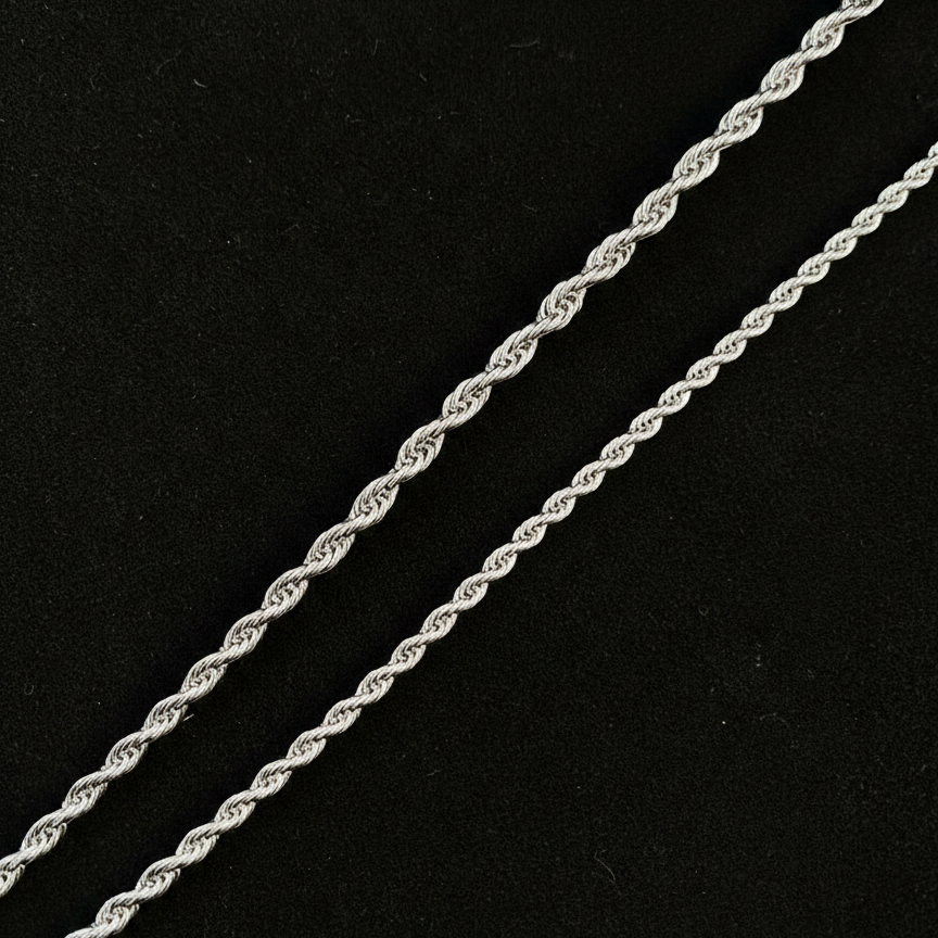 Classic Rope Chain – Silver