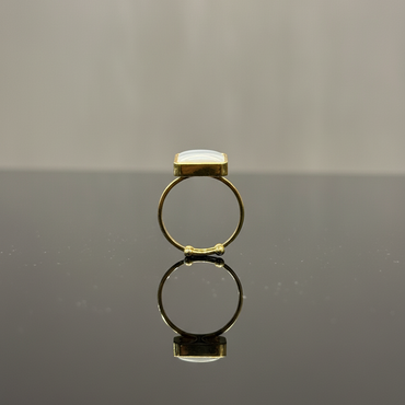 Luxury Antique Stainless Steel Black Stone Ring