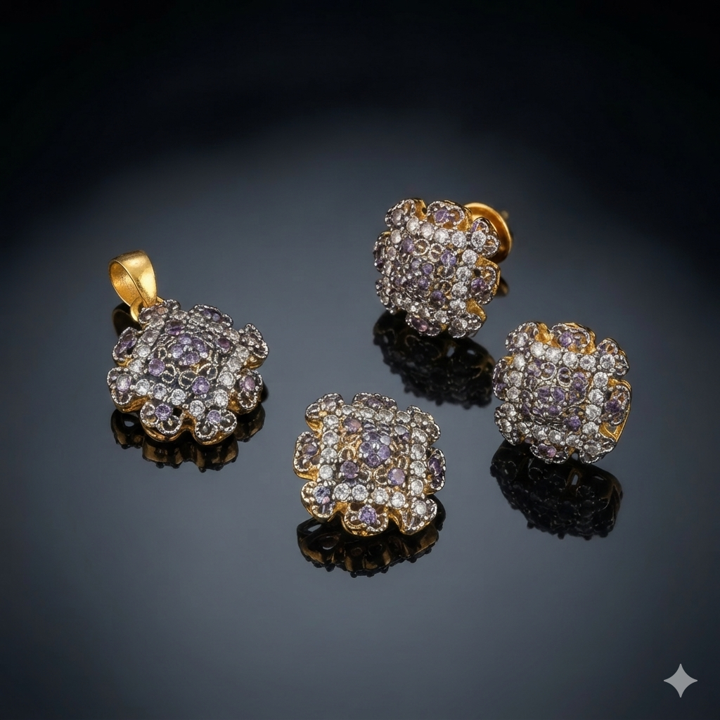 Royal Floral Jewelry Set