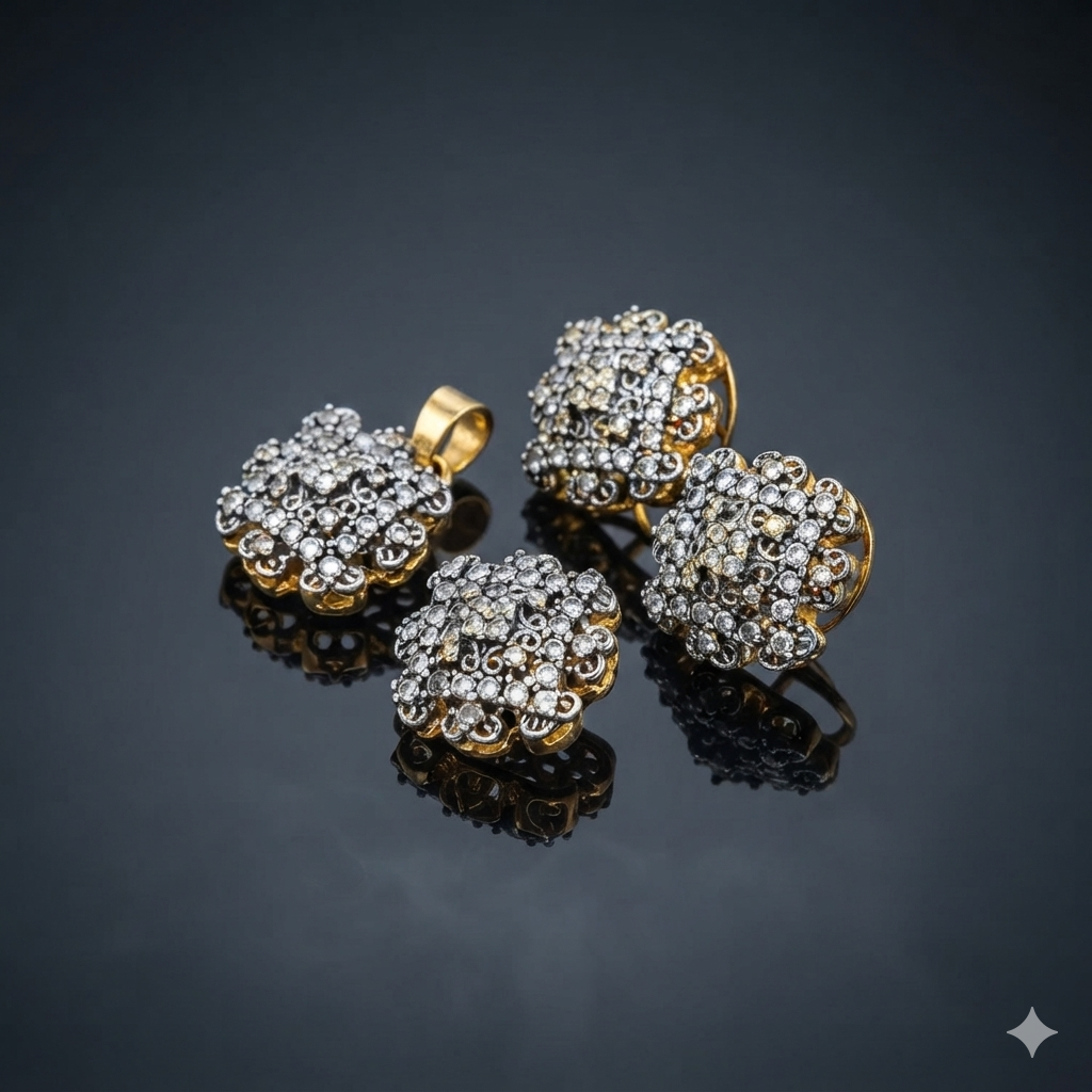 Royal Floral Jewelry Set