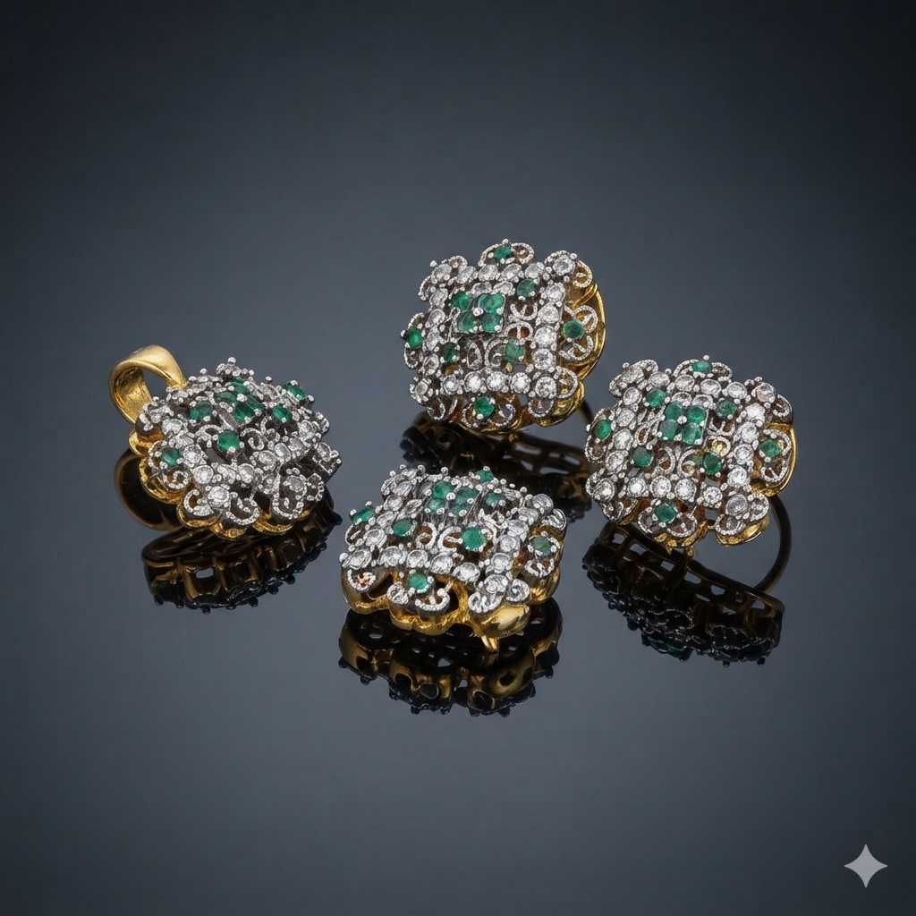 Royal Floral Jewelry Set