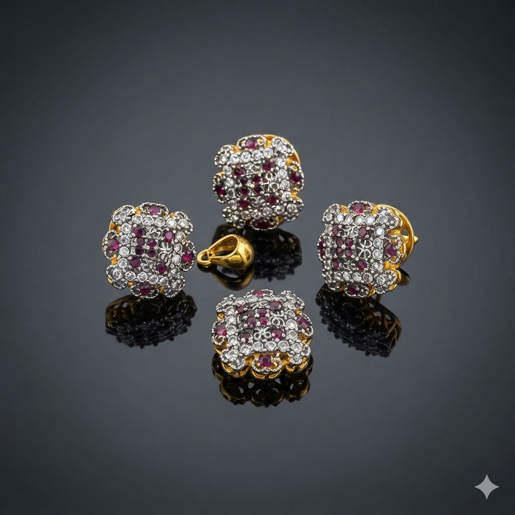 Royal Floral Jewelry Set
