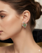 Mint Green Cabochon Cluster Studs