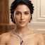 Marquise Leaf American Diamond Necklace & Earring Set