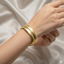 Textured Gold Bangle Set