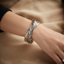 Intertwined Cable Cuff Bangle