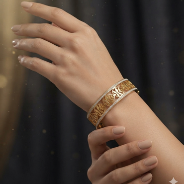 Botanical Filigree Hinge Kada