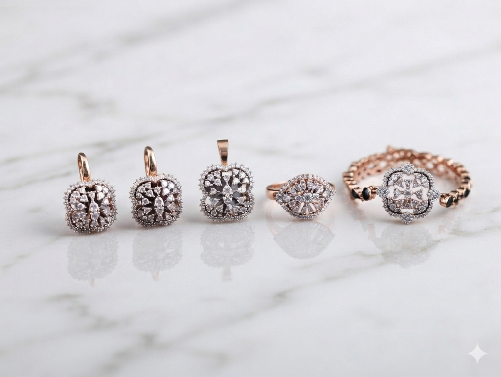 Crystal Lattice Complete Jewelry Set