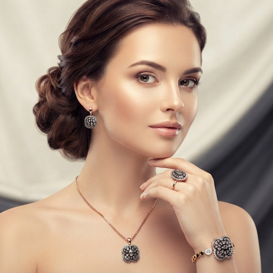 Crystal Lattice Complete Jewelry Set