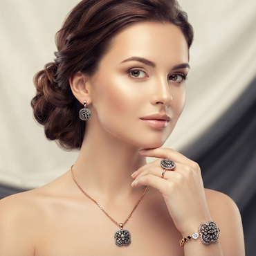 Crystal Lattice Complete Jewelry Set