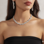 Fancy Silver Crystal Set