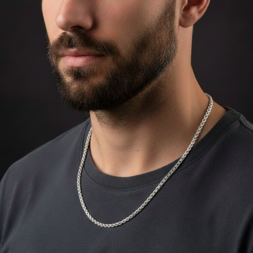 Classic Rope Chain – Silver