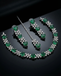 Heart Cut American Diamond Luxury Set – Bridal Jewelry Pakistan Sale