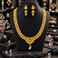 Gold-Tone Spiral Disc Necklace & Jhumka Earrings Set