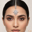 American Diamond Maang Tikka – Silver Toned Indian Matha Patti