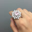 Honey Topaz-Tone Sunburst Cocktail Ring – Rs. 1,450