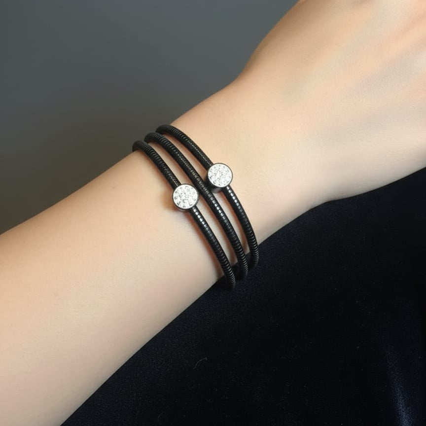 Dainty Triple-Layer Black Bracelet | Everyday Chic or Special Occasion Gift