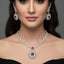 AD Ruby Bridal Necklace Set – Premium Shine