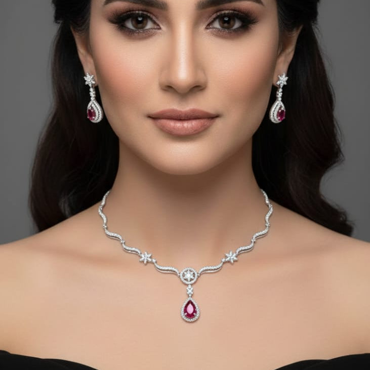American Diamond Set – Rs. 2650
