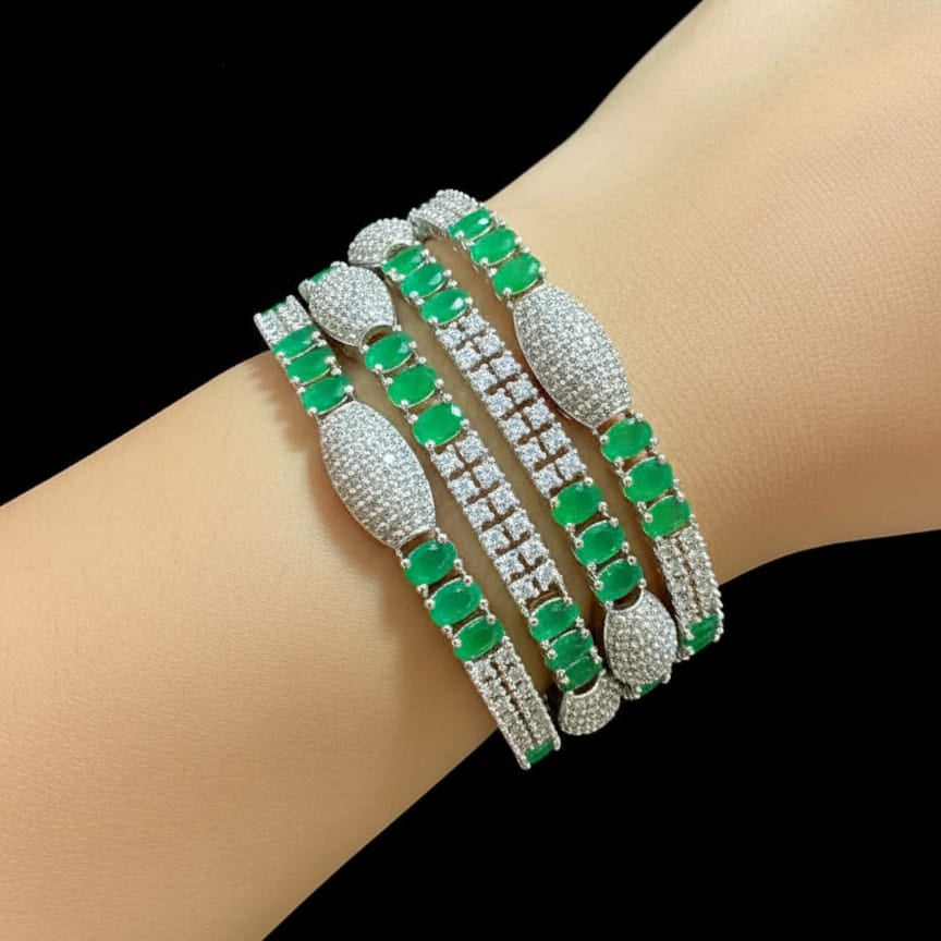 Crystal Bangle Set – Rs. 6850