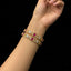 Gold‑Tone American Diamond Stone Bangle Set - Rs. 2950