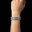 Silver‑Tone American Diamond Triple‑Row Bangles Set - Rs. 2950