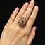Red Stone Statement Ring – Rs. 950