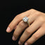 Gold‑Tone Cubic Zirconia Cushion Cut Solitaire Ring - Rs. 850