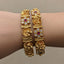 Rajwari Floral Stone Bangle Set – Rs. 2450