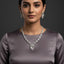 AD Teardrop Necklace Set – Rs. 3250