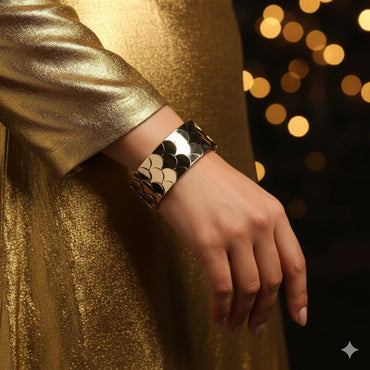 Modern Gold Cuff – Rs. 550