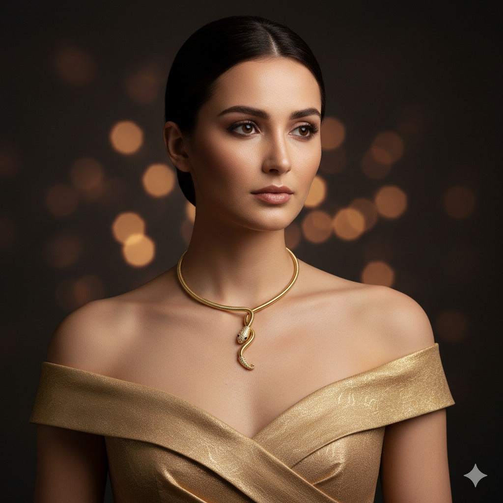 Snake Pendant Necklace – Rs. 550