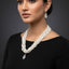 Pearl Layered Necklace with Diamond Drop – Rs. 1,250