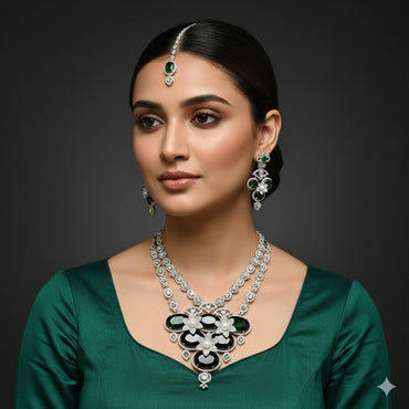 Emerald Royale Necklace Set – Rs. 16,550