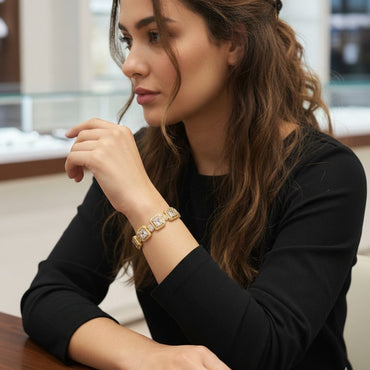 Square Crystal Bracelet – Rs. 750