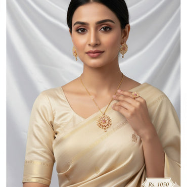 Floral Pendant Set – Rs. 1050