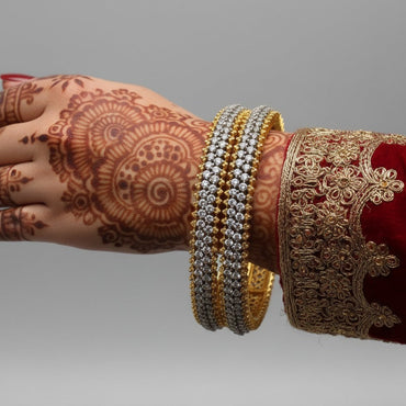 Gold Plated Zircon Bangles – Rs. 3650