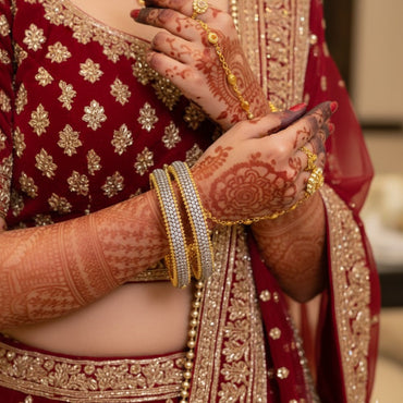 Gold Plated Zircon Bangles – Rs. 3650