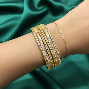 AD Gold Bangles – Rs. 3850
