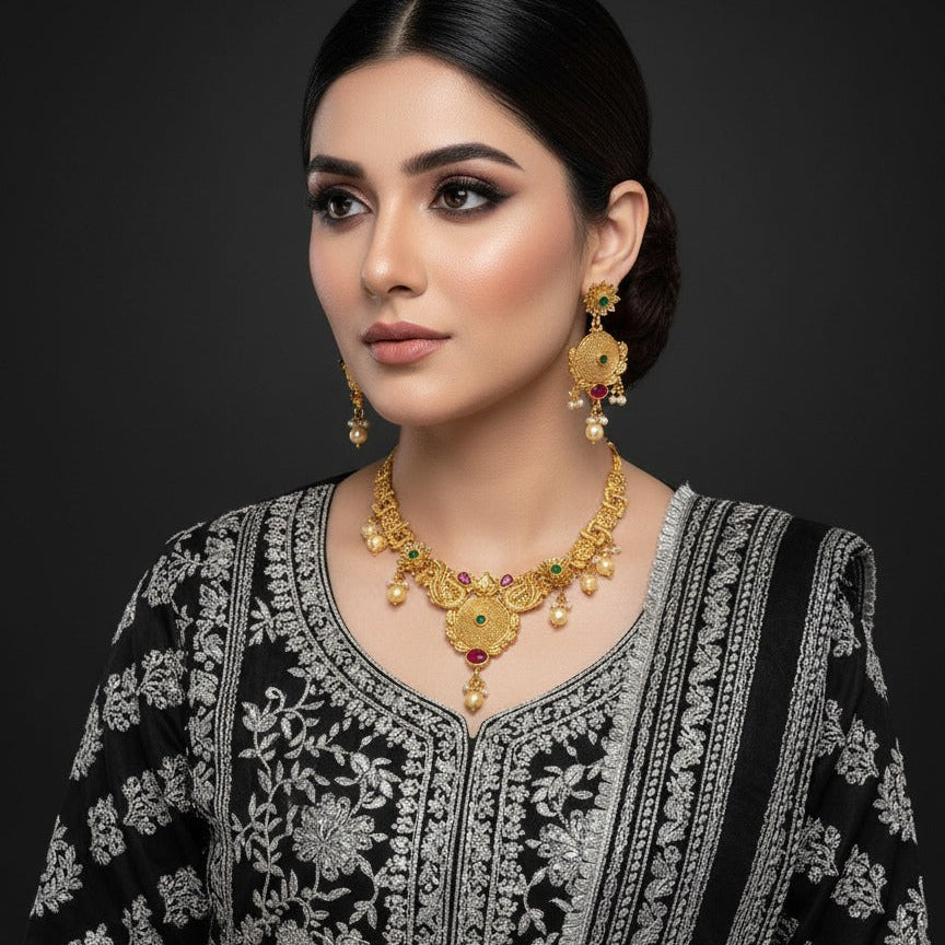 Traditional Necklace Set – Rs. 1,850
