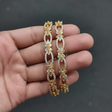 Gilded Infinity Crystal Kadas - Rs 2550