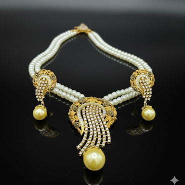 Imperial Solstice Pearl Locket Set - Rs 3650